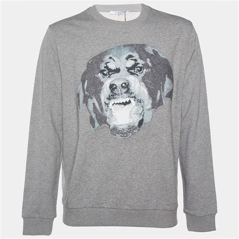 givenchy cuban-fit rottweiler embroidered cotton-jersey sweatshirt jumper|Givenchy Neiman Marcus Women Accessories.